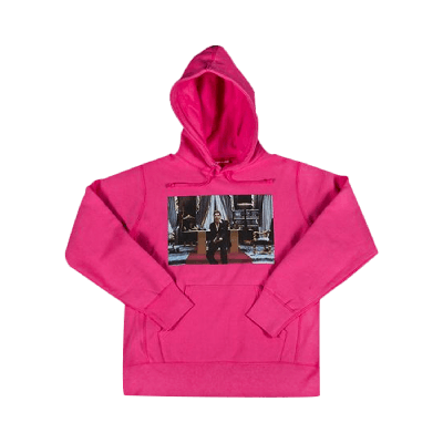 Pre-owned Supreme Scarface Friend Hooded Sweatshirt 'magenta' In Purple