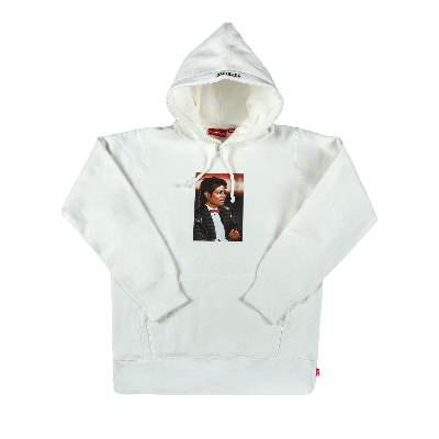 Pre-owned Supreme Michael Jackson Hooded Sweatshirt 'white'