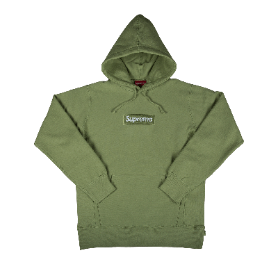 Pre-owned Supreme Box Logo Hooded Sweatshirt 'sage' In Green