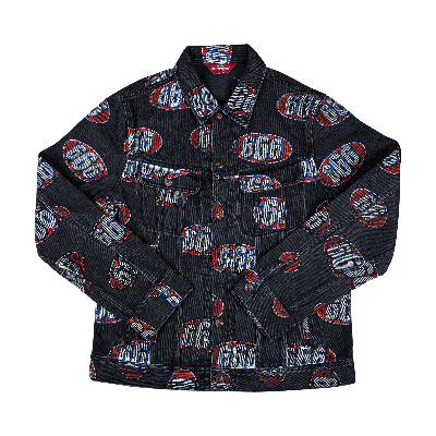Pre-owned Supreme 666 Denim Trucker Jacket 'black'