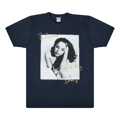 Pre-owned Supreme Sade T-shirt 'navy' In Blue