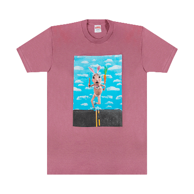 Pre-owned Supreme Mike Hill Runner T-shirt 'rose' In Pink