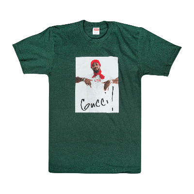 Pre-owned Supreme Gucci Mane T-shirt 'green'