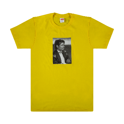 Pre-owned Supreme Michael Jackson T-shirt 'yellow'