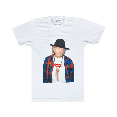 Pre-owned Supreme Neil Young T-shirt 'white'