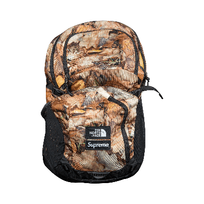 Pre-owned Supreme X The North Face Pocono Backpack 'leaves' In Brown