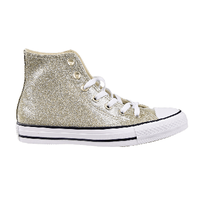 Pre-owned Converse Wmns Chuck Taylor All Star High 'light Gold Glitters'