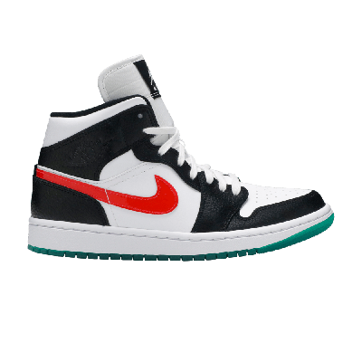 Pre-owned Air Jordan Wmns  1 Mid 'alternate Swoosh' In Black