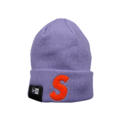 Pre-owned Supreme X New Era S Logo Beanie 'purple'