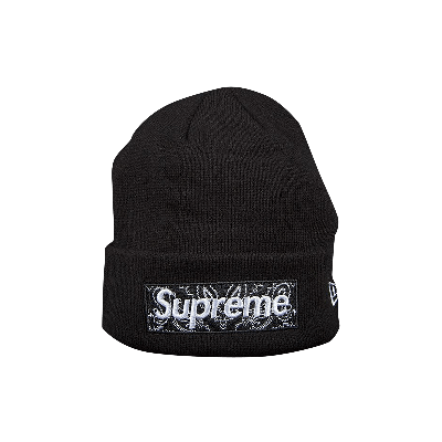 Pre-owned Supreme X New Era Box Logo Beanie 'black'