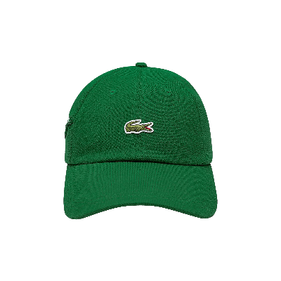 Pre-owned Supreme X Lacoste Pique 6 Panel Cap 'green'