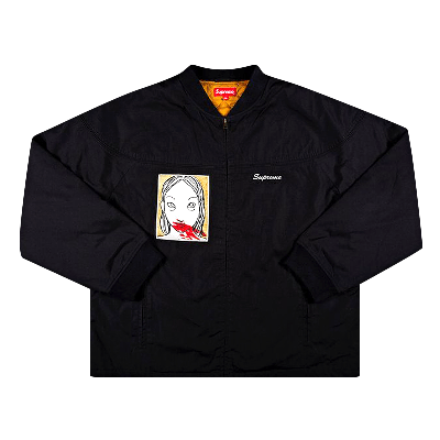 Pre-owned Supreme Mug Shot Crew Jacket 'black'