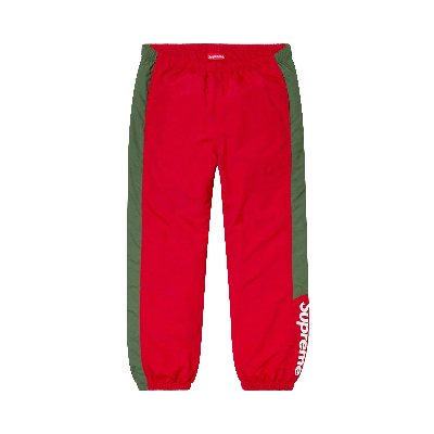 Pre-owned Supreme Side Logo Track Pant 'red'