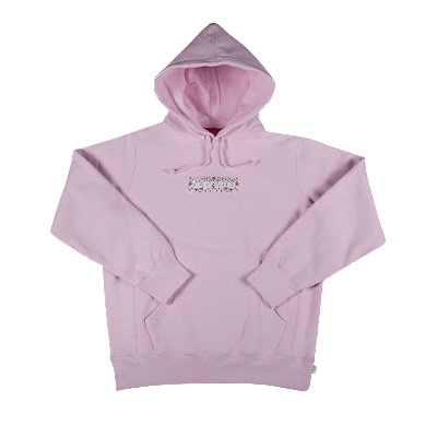 Pre-owned Supreme Bandana Box Logo Hooded Sweatshirt 'pink'