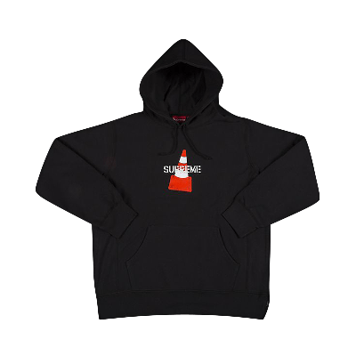 Pre-owned Supreme Cone Hooded Sweatshirt 'black'