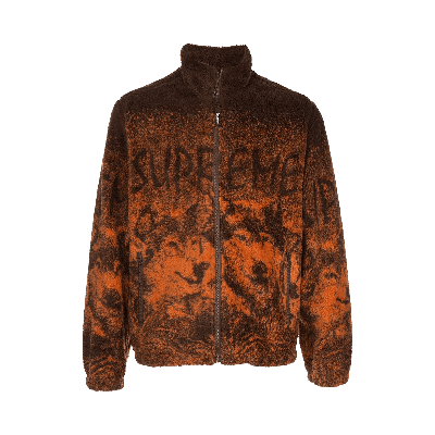 Pre-owned Supreme Wolf Fleece Jacket 'brown'