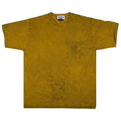 Pre-owned Supreme Stone Island Pocket Tee 'olive' In Green