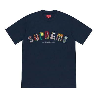 Pre-owned Supreme City Arc Tee 'navy' In Blue