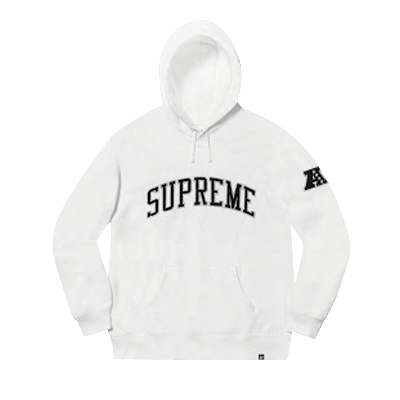 Pre-owned Supreme X Nfl Raiders '47 Hooded Sweatshirt 'white'