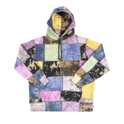 Pre-owned Supreme Patchwork Tie Dye Hooded Sweatshirt 'tie Dye' In Multi-color