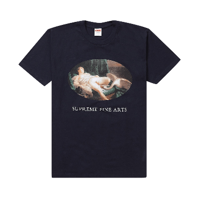 Pre-owned Supreme Leda And The Swan Tee 'navy' In Blue