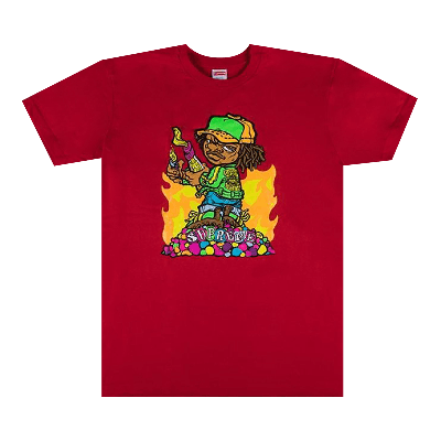 Pre-owned Supreme Molotov Kid Tee 'red'