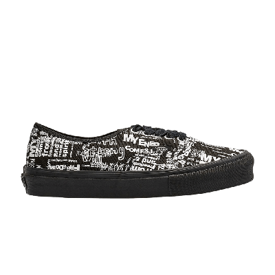 Pre-owned Vans Comme Des Garçons X Authentic Lx 'graffiti - Black'