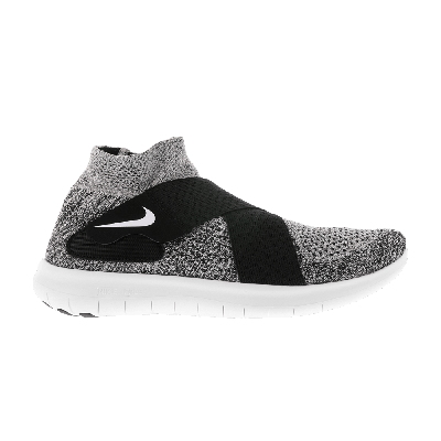 Pre-owned Nike Wmns Free Rn Motion Flyknit 2017 'black White'