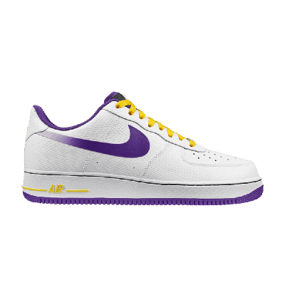 Pre-owned Nike Air Force 1 Low 'snakeskin Lakers' In White