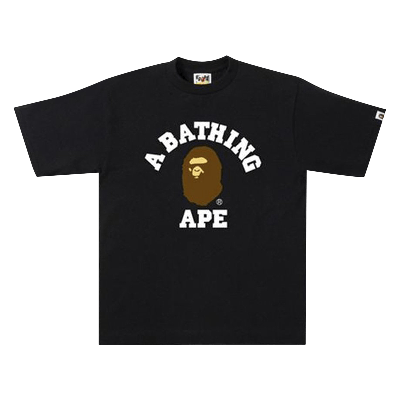 Pre-owned Bape College T-shirt 'black'