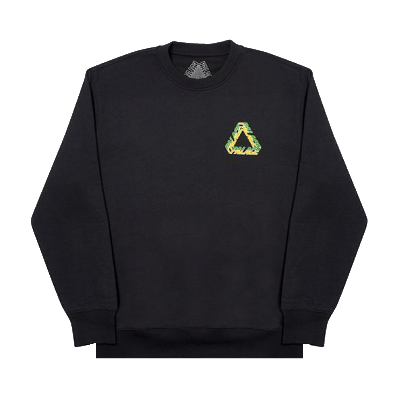 Pre-owned Palace Split P3 Crew 'black'