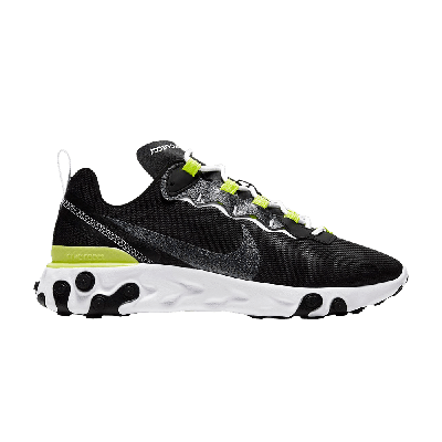 Pre-owned Nike Wmns React Element 55 Se 'black Lemon Venom'