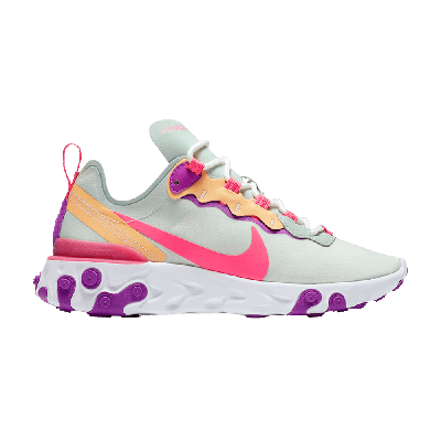 Pre-owned Nike Wmns React Element 55 'digital Pink' In Green