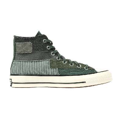 Pre-owned Converse Chuck 70 Hi 'mono Patchwork - Black Forest' In Green