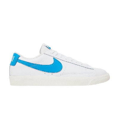 Pre-owned Nike Blazer Low 'laser Blue' In White