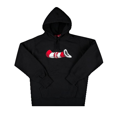 Pre-owned Supreme Cat In The Hat Hooded Sweatshirt 'black'