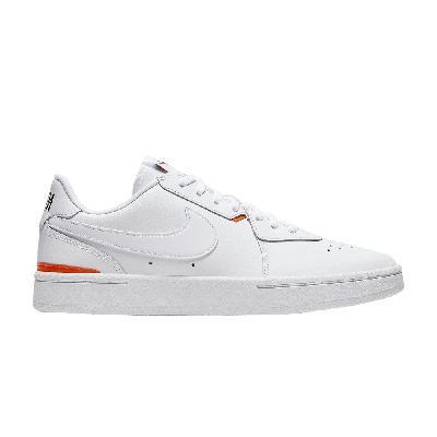 Pre-owned Nike Wmns Court Blanc 'white Team Orange'