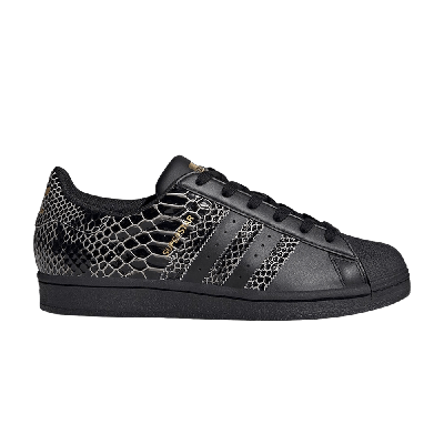 Pre-owned Adidas Originals Superstar Snakeskin 'core Black'