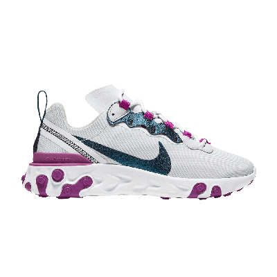 Pre-owned Nike Wmns React Element 55 Se 'photon Dust Purple Blue' In Grey