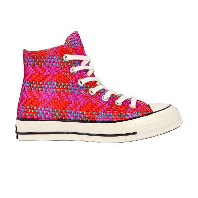 Pre-owned Converse Chuck 70 Hi 'culture Weave - Red Pink' In Multi-color