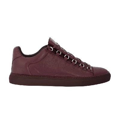 Pre-owned Balenciaga Arena Low 'red Burgundy'