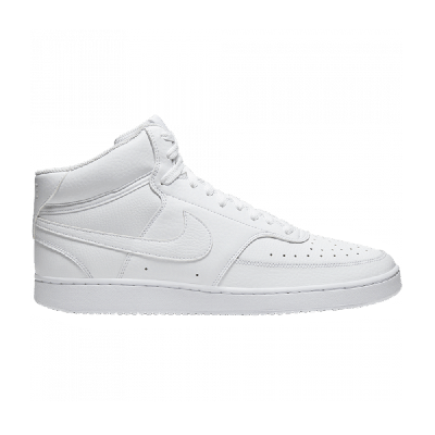 Pre-owned Nike Court Vision Mid 'triple White'