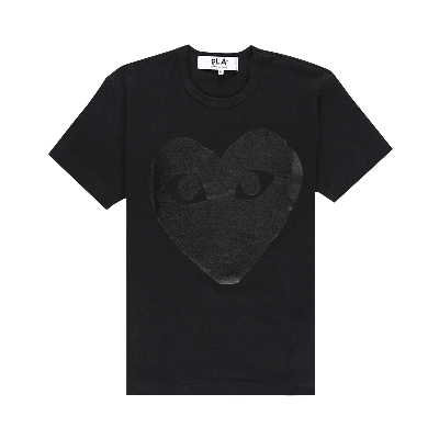 Pre-owned Comme Des Garçons Play Heart Logo T-shirt 'black'