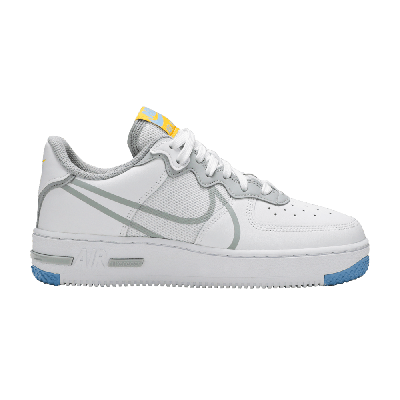 Pre-owned Nike Air Force 1 React 'smoke Grey Gold' In White