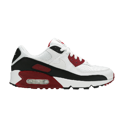 Pre-owned Nike Air Max 90 'new Maroon' In White