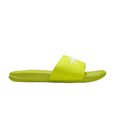 Pre-owned Nike Stussy X Benassi 'bright Cactus' In Yellow