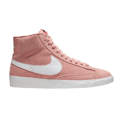 Pre-owned Nike Wmns Blazer Mid Vintage Suede 'coral Stardust' In Pink