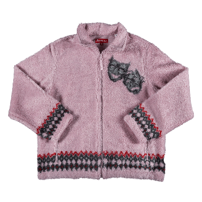 Pre-owned Supreme Drama Mask Fleece Jacket 'pink'