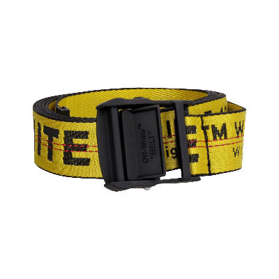 Pre-owned Off-white Industrial Belt 'yellow'