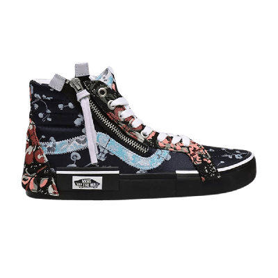 Pre-owned Vans Sk8-hi Reissue Cap 'florals' In Black